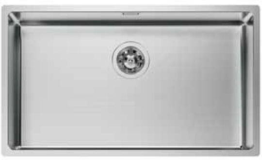 Κολοσσός Foster Ke R15 Evo Υποκαθήμενος Νεροχύτης Inox Μ75xΠ44cm Ασημί
