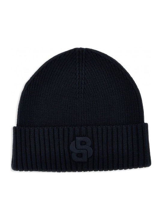 Beanie Unisex Σκούφος Πλεκτός σε Μπλε χρώμα