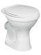 Cerastyle Lila Stehende Toilette mit Deckel Thermoplast Sanftes Schließen und Bidet Weiße