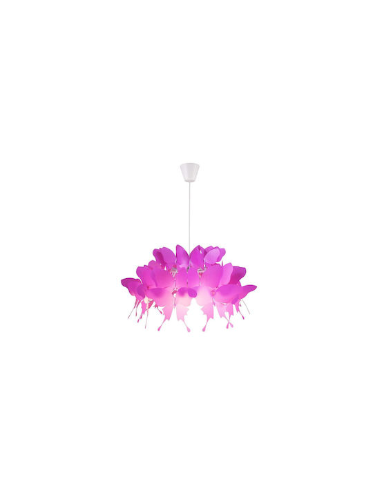 Light Prestige Pendant Light Pink with Socket E27 50x50x50cm