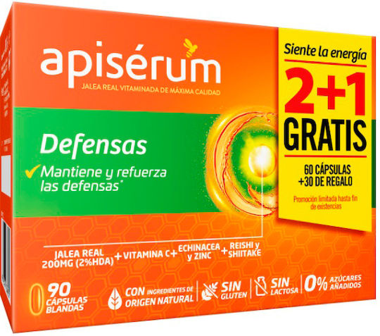 Apisérum Defenses Συμπλήρωμα για την Ενίσχυση του Ανοσοποιητικού 90 κάψουλες
