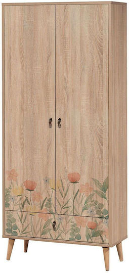 Two Door Wardrobe Multicolored 80x45x190cm