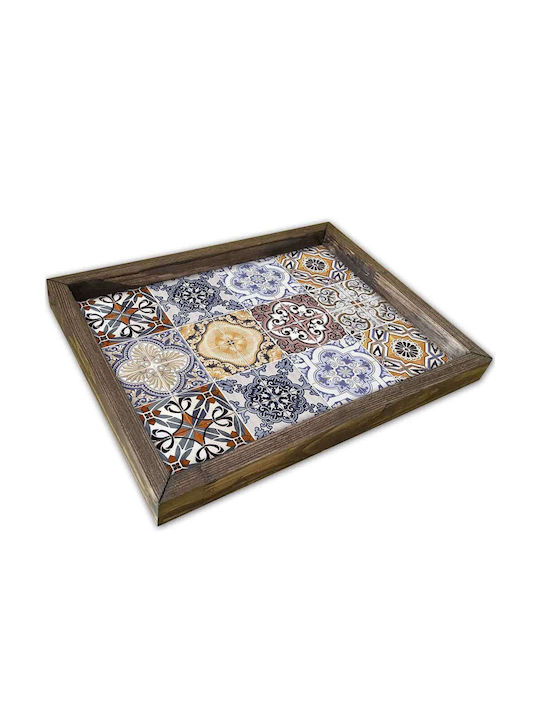 Aberto Design Ξύλινος Δίσκος Σερβιρίσματος 30x40cm