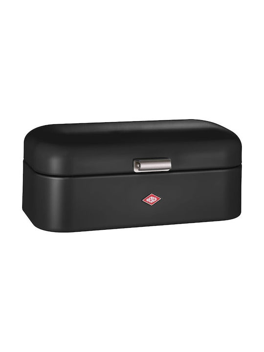 Wesco Ψωμιέρα Μεταλλική Μαύρη 42x22x17cm