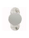 Стенно огледало Time 552nos2490 60x106см мраморен ефект бяло Hanah Home MDF