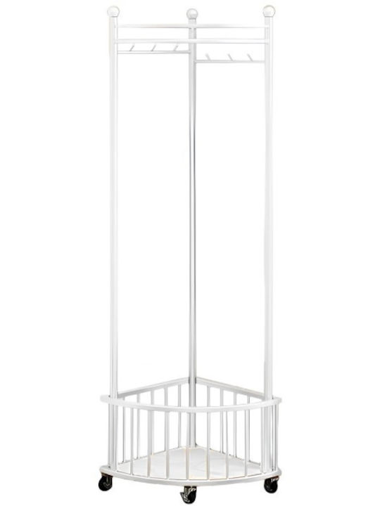 Viosarp Wheeled Floor Garment Rack made of Meta...