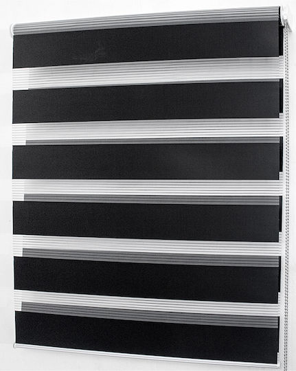 Central Zebra Roller 200x230cm Black