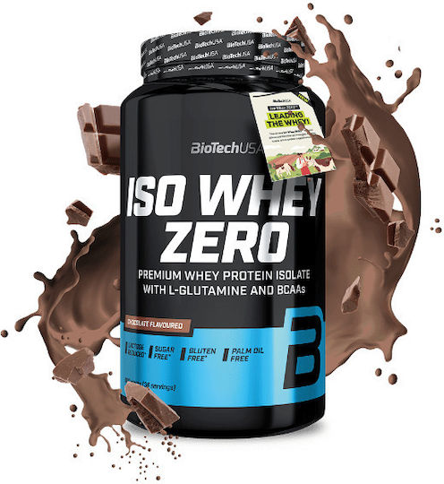 Biotech USA Iso Whey Zero Lactose Reduced Protein Whey Gluten Free with Flavor Chocolate 908gr