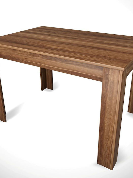 Single Table Wooden Walnut 120x80x78cm