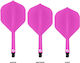 Shot Flight Deck One Piece Pink Short No.2 Federn für Darts, Φτερά για Βελάκια Darts