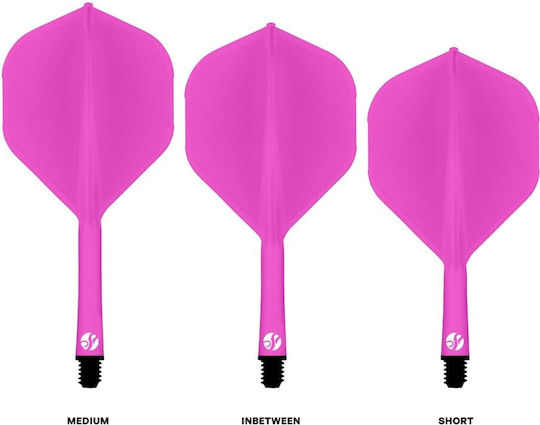 Shot Flight Deck One Piece Pink Short No.2 Federn für Darts, Φτερά για Βελάκια Darts