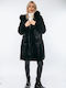 Women's Short Fur Black