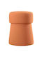 Hocker Für das Wohnzimmer Gepolstert mit Stoff Beans Orange