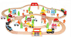 Joyland Set with Train made of Wood for 3+ years+ Years