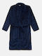 Minerva Winter Women's Fleece Robe Marine