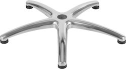 Gabbiano Stern für Bürostuhl Metallisch 8cm Silber