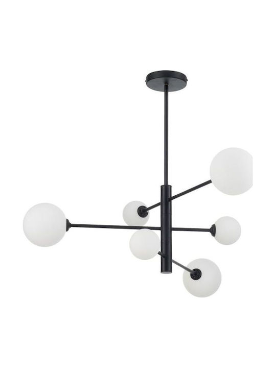 Light Prestige Pendant Light Black with Socket G9 12x60x60cm