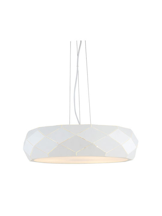 Light Prestige Висящо Осветително Тяло Бял с Цокъл E27 47x120x120см.