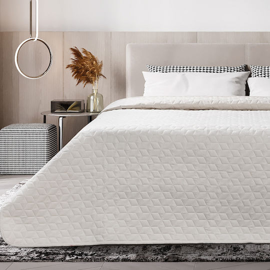 Beauty Home Trivial Art Hotel Bedspread Queen Size M260xP230cm Beige