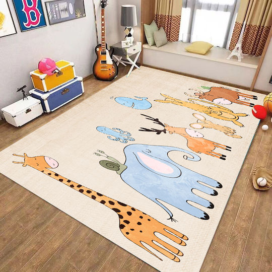 Homeone Детско килимче Бежов 160x220см