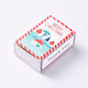 Paper Christmas Box for Gift White 8.4x6cm. 5pcs