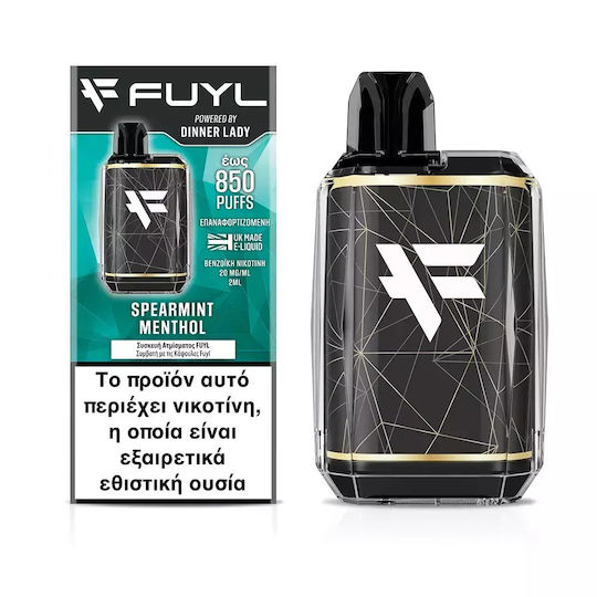 Dinner Lady Țigară Electronică de unică folosință 850 Inhalări Spearmint Menthol 2ml 20mg