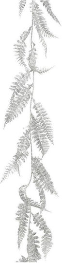 Mica Christmas Garland Silver 1pc