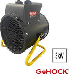 GeHock Βιομηχανικό Ηλεκτρικό Αερόθερμο 3kW GeHock Βιομηχανικό Ηλεκτρικό Αερόθερμο 3kW