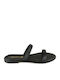 Sandale Casual Damă Negru din Piele Hand Made Flat