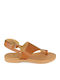 Camel Sandale Casual Damă din Piele Handmade