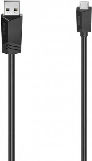 HAMA Редовен USB 2.0 към Микро USB Кабел Черен 3м 00200609 1 Брой
