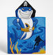 Domina Kids Beach Poncho Sharks Blue 55 x 55cm