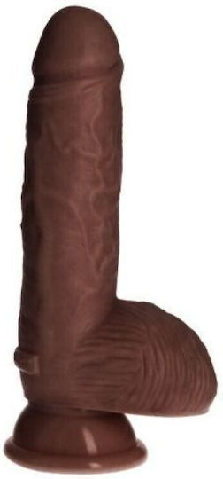 Toyz4lovers Armando Dildo realist cu Testicule și Ventuză Maro 21cm