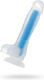 ToyFa Glass Dildo with Balls and Suction Cup Blue 16.5cm
