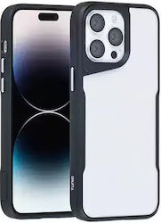 Tuniq Umschlag Rückseite Silikon Schwarz (iPhon...