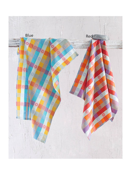 Rythmos Towel from 100% Cotton in Blue Color 50...