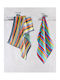Rythmos Towel from 100% Cotton in Orange Color 50x70cm
