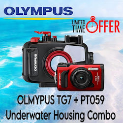 Olympus TG-7 & Olympus PT-059 12MP 4K UHD Οπτικό Ζουμ 4x Κόκκινη Olympus TG-7 & Olympus PT-059 12MP 4K UHD Οπτικό Ζουμ 4x Κόκκινη