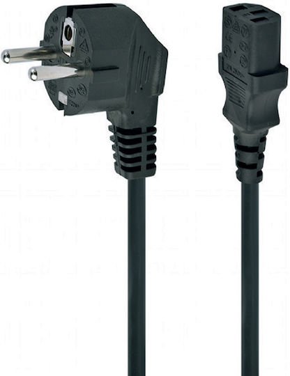 Cablexpert Cord Schuko - IEC C13 Kabel 1m Schwarz (PC-186-1M)