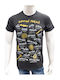 P-Line T-shirt Μαύρο Βαμβακερό