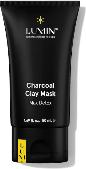 Lumin Charcoal Clay Μάσκα Προσώπου 50ml