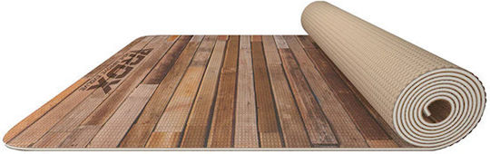 Rdx PVC йога постелка Rustic Wood D4