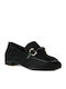 Schwarze Wildleder-Loafer Dekorativ