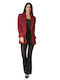 Silia D Damen Blazer Burgundy