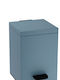 Pam & Co Metallic Bathroom Basket Soft Close 5lt Light Blue