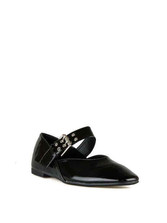 Black Patent Leather Mary Jane Ballerina