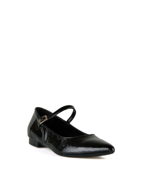 Black Patent Leather Mary Jane Ballerina