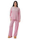 Pink Velour Tracksuit Set