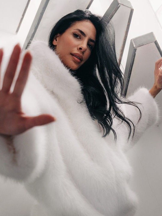 Women's Short Fur White