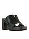 Leder Sandalen Schwarz sib-523 (blk)